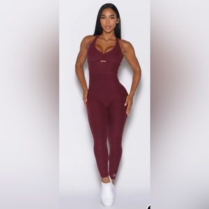 Bombshell Sportswear Bombshell Bodysuit - Red Wine - S - NWOT